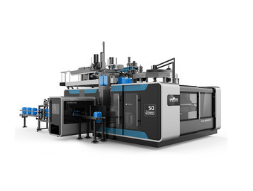 Moules rotatoires CARRÉS de la machine six de soufflage du corps creux 1~30L à grande vitesse pour le plastique de HDPE